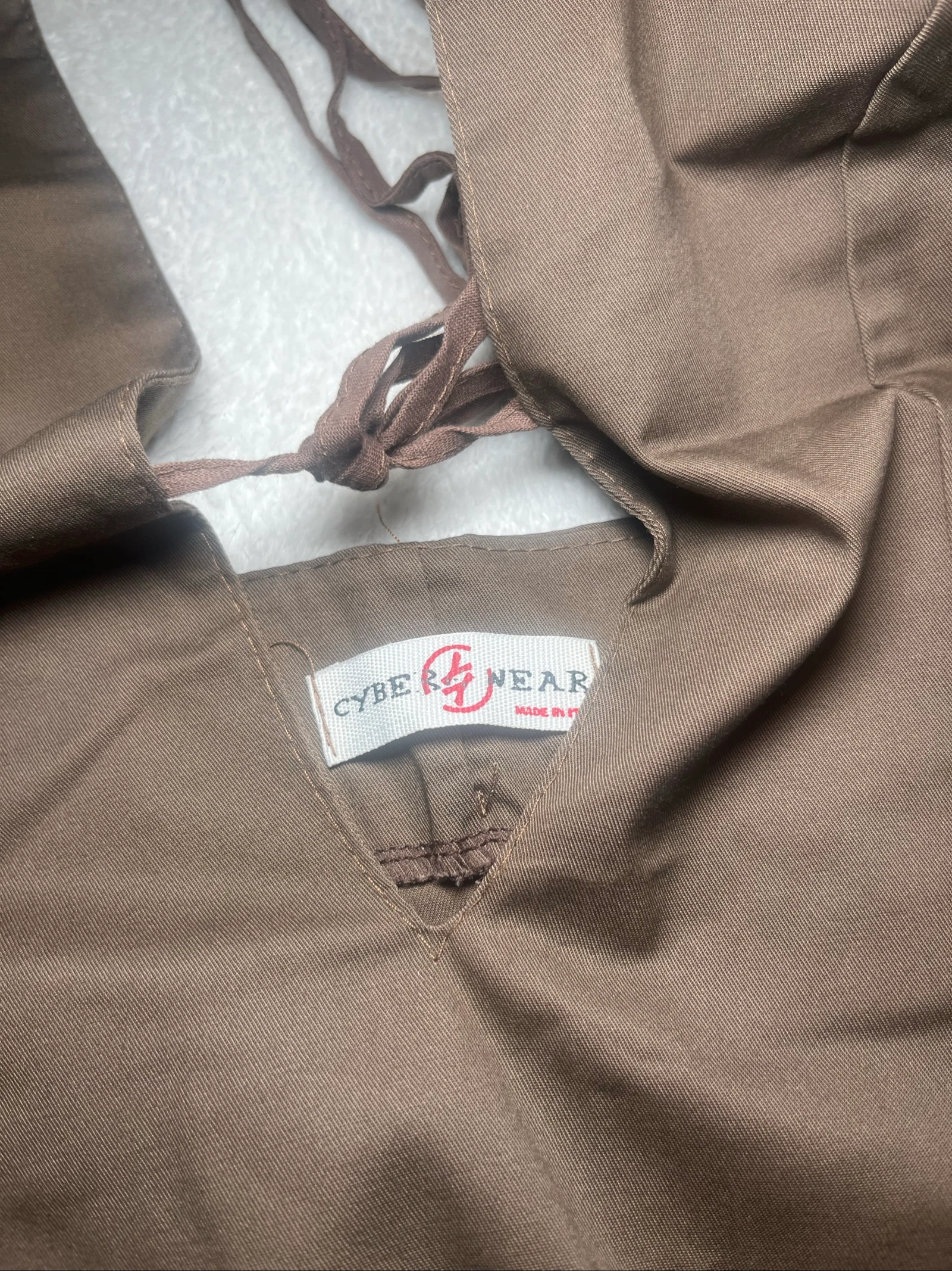 Brown Cargo / Y2K Style Backless Dress – photo 12